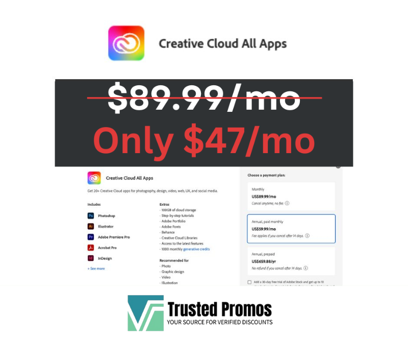 Adobe Creative Cloud All Apps - Monthly